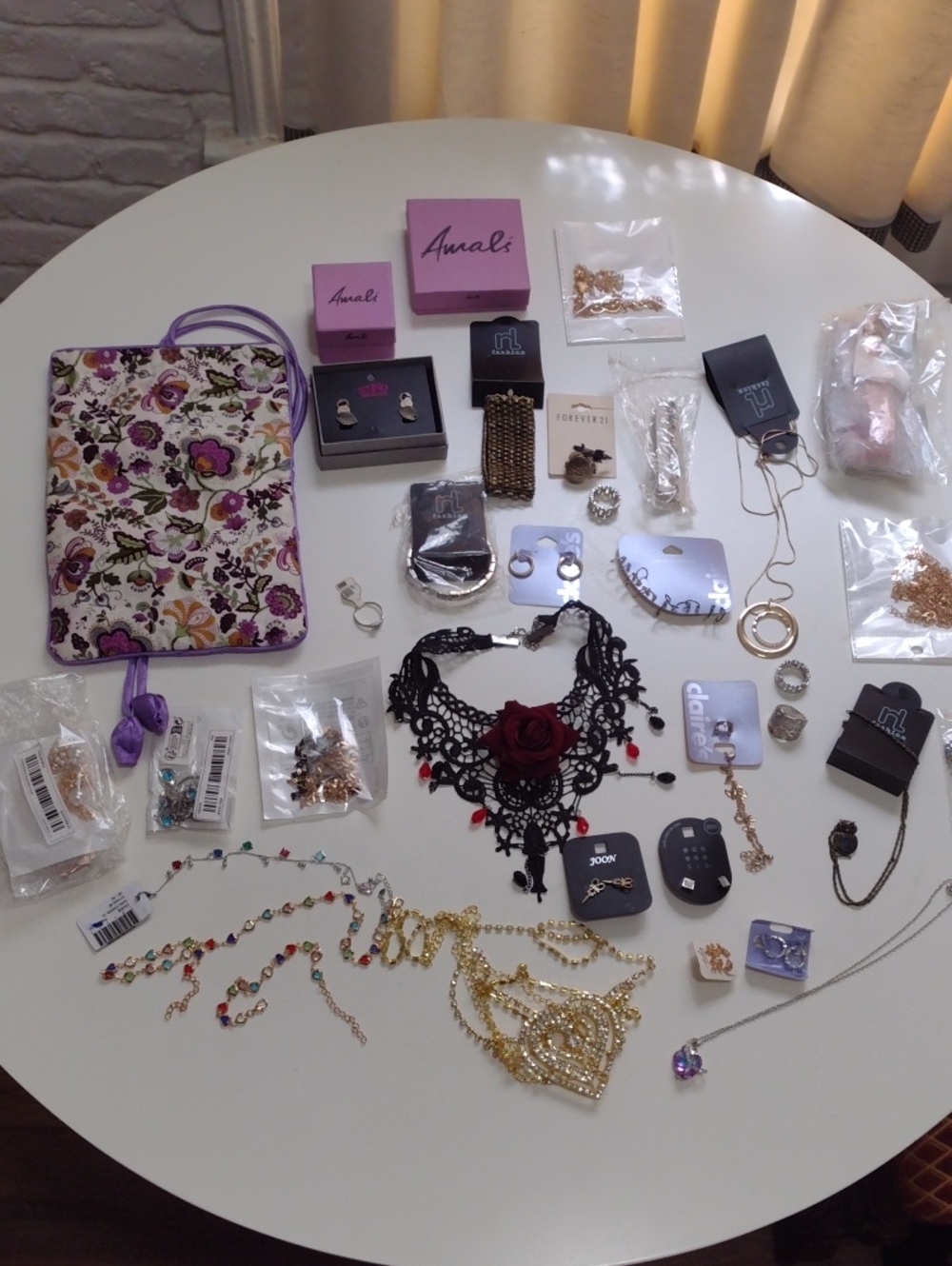 NWT Assorted Imitation Jewelry And Purse Forever 21 Claire's Bundle Set